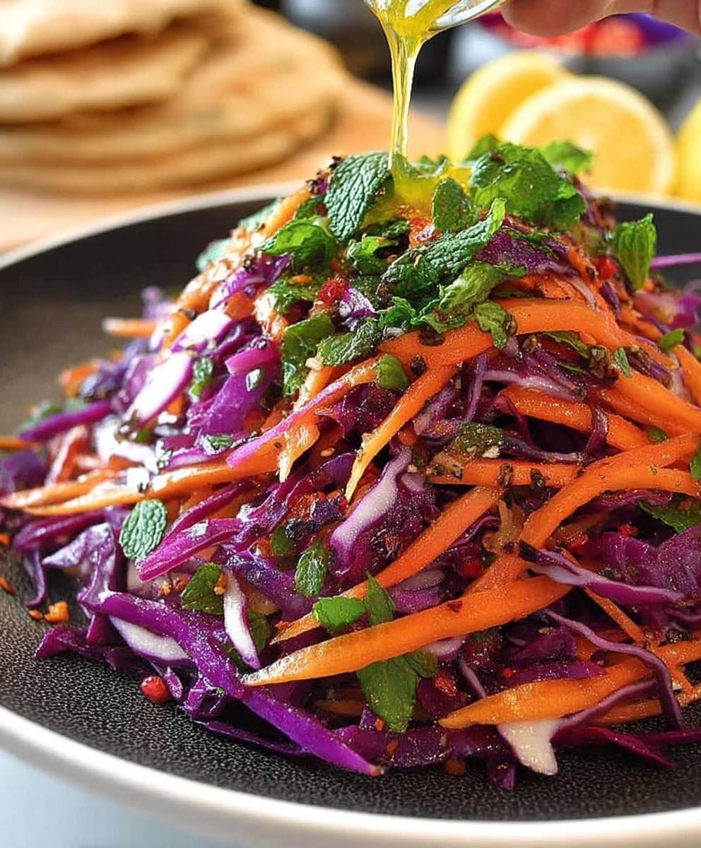 Red Cabbage Carrot Salad
