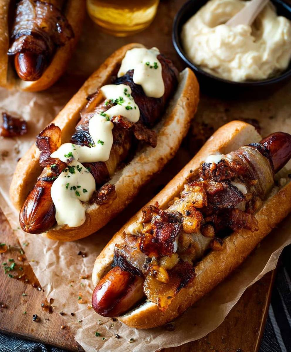 Bacon Wrapped Hot Dogs