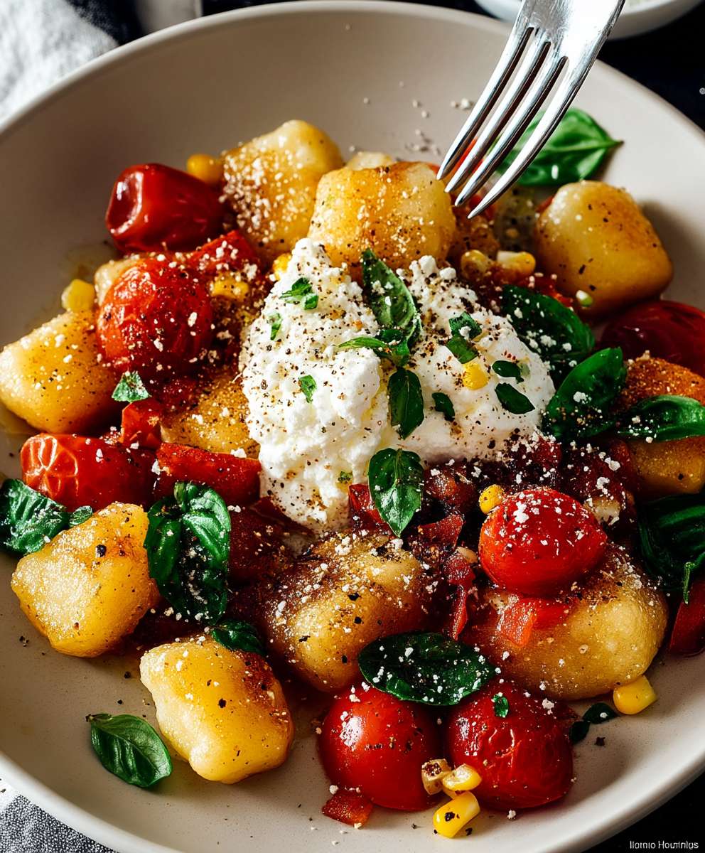 Cauliflower Gnocchi Cherry Tomatoes