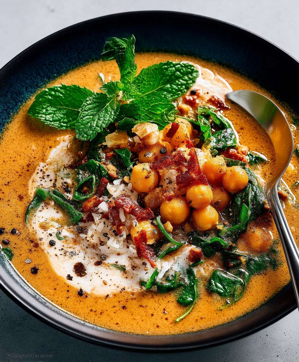 Coconut curry chickpea stew