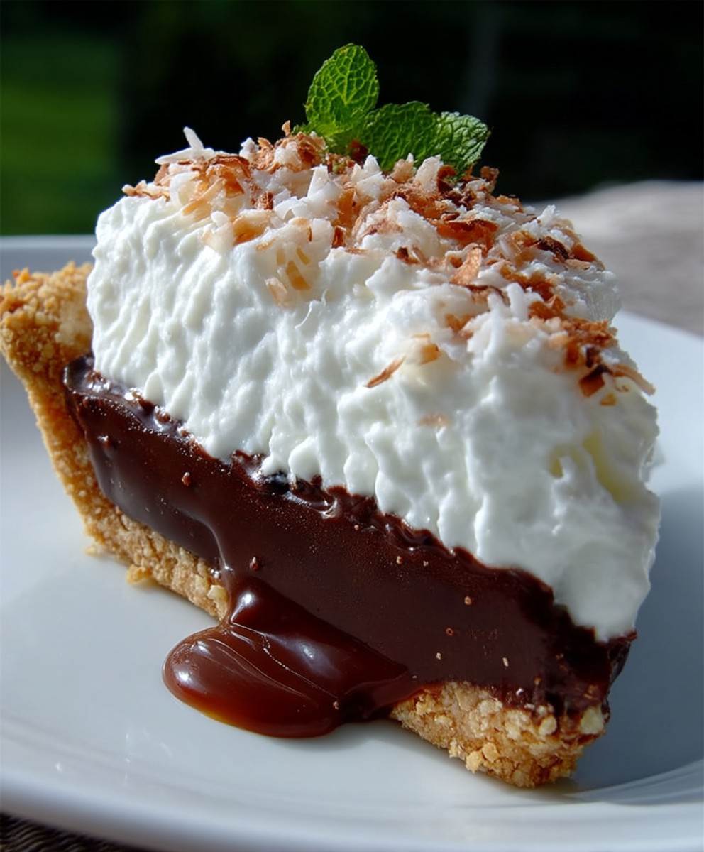Haupia Chocolate Pie