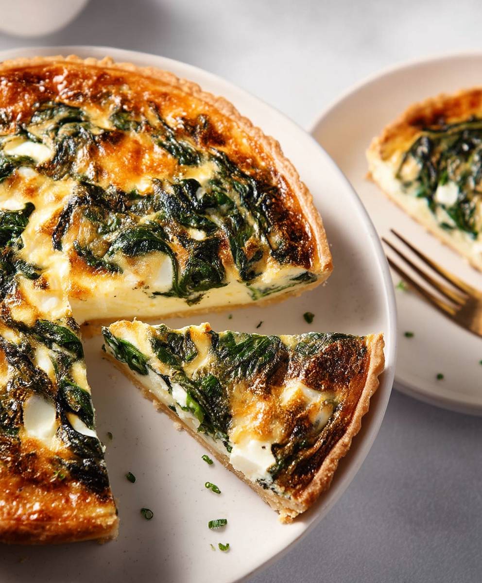 Spinach Parmesan Quiche