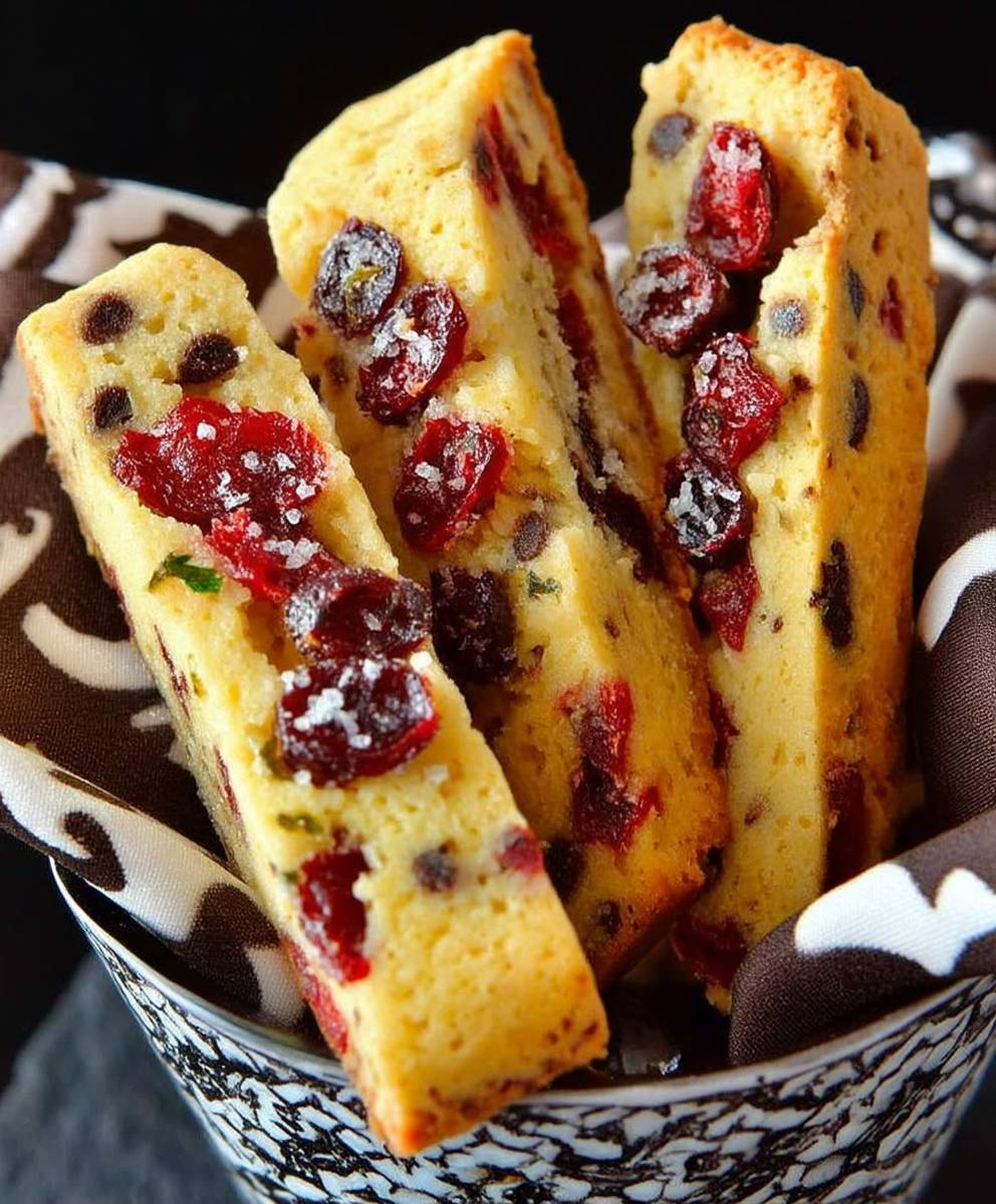 Cranberry Orange Biscotti