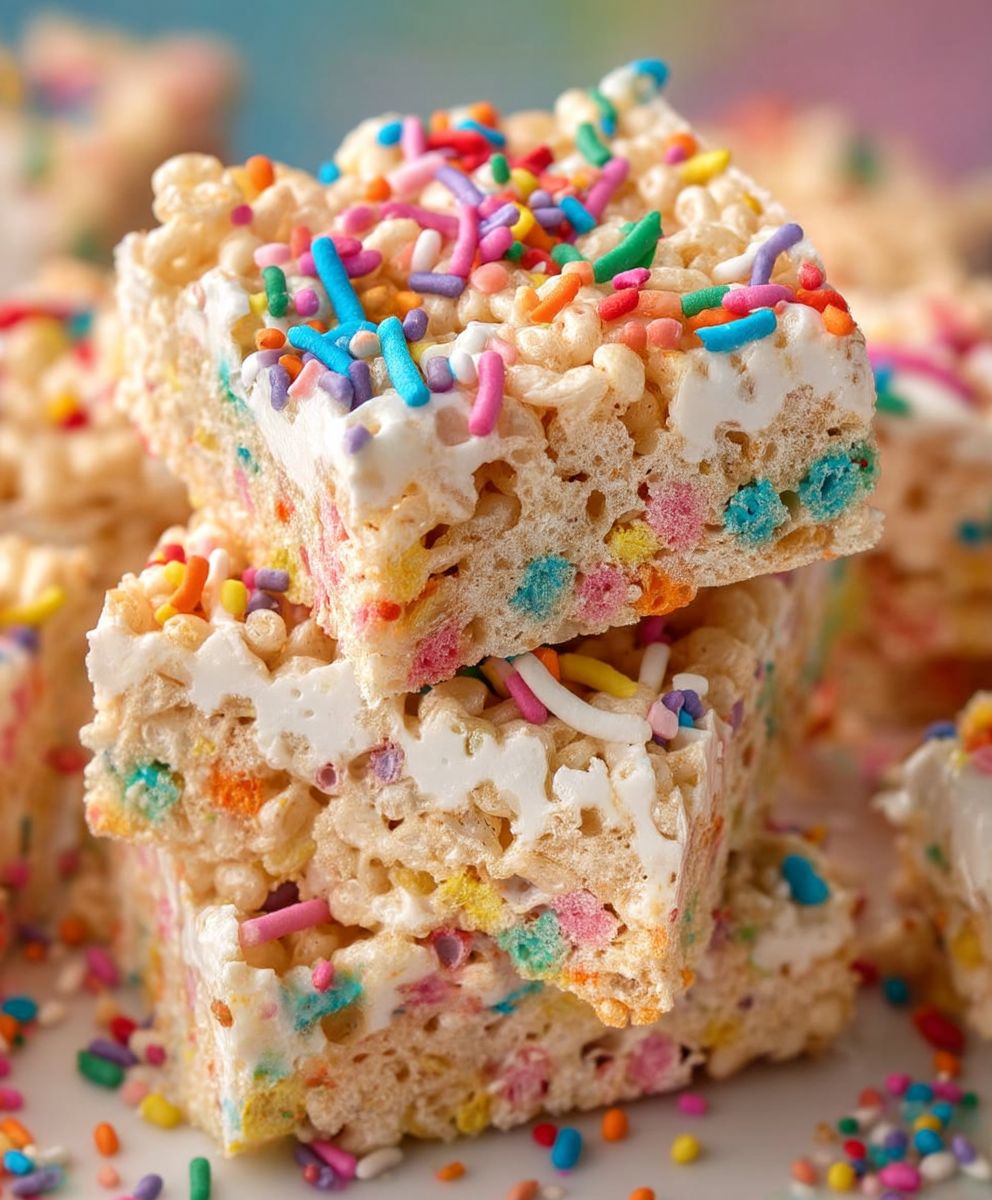 Funfetti Rice Krispies Treats