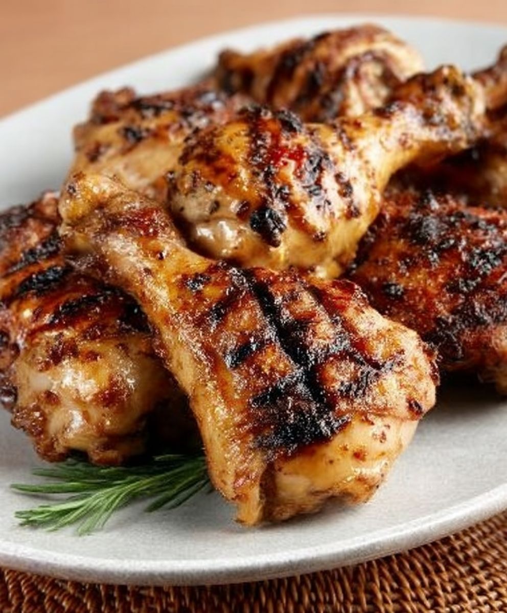 Grilled chicken legs