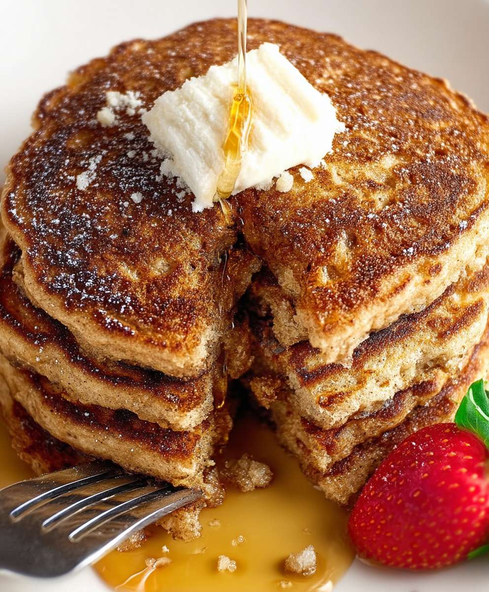 Healthy breakfast pancakes