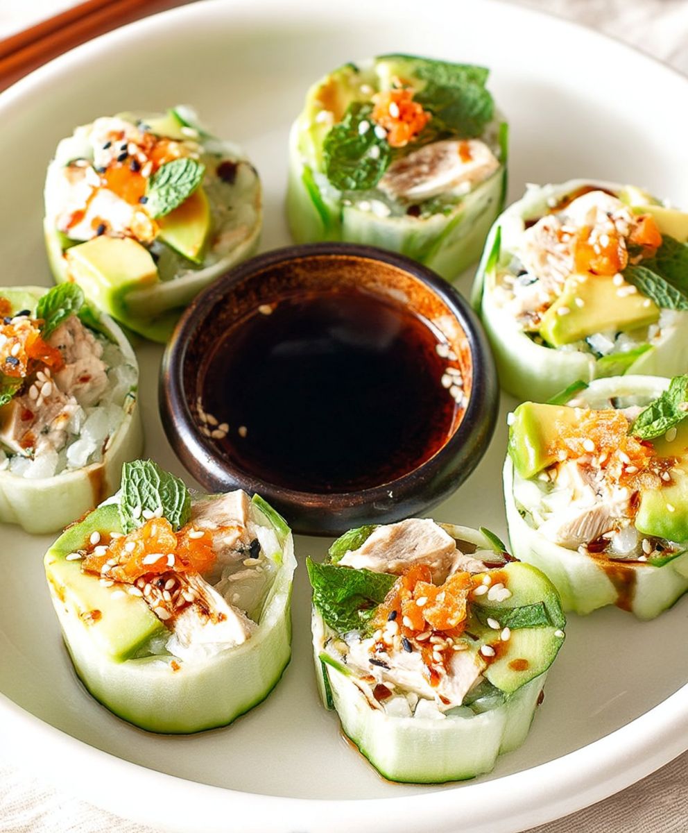 Cucumber sushi rolls