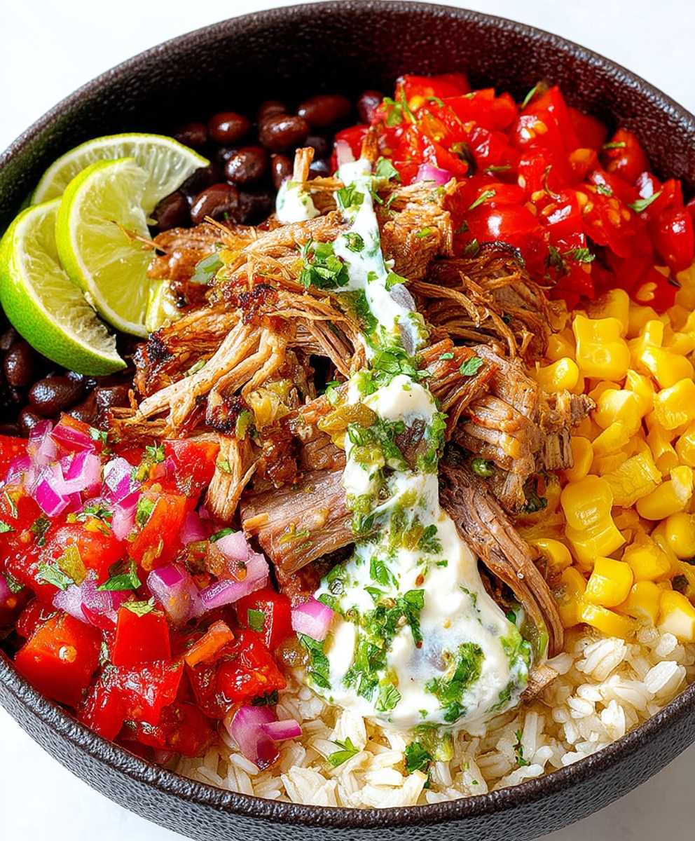 Carnitas burrito bowl