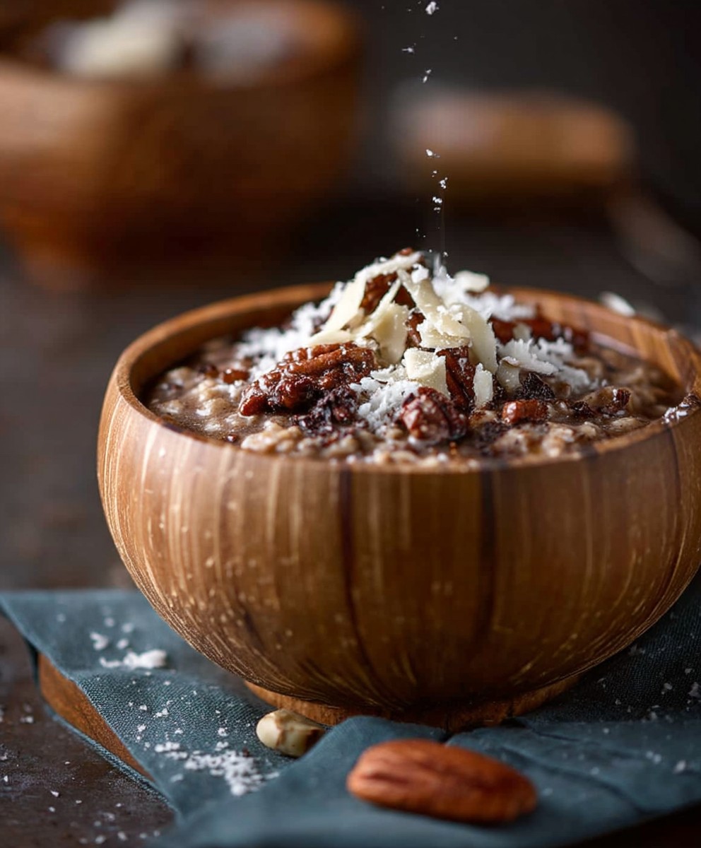 German Chocolate Overnight Oatmeal