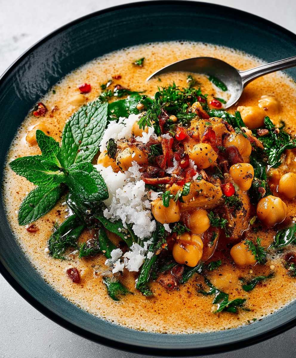 Coconut curry chickpea stew