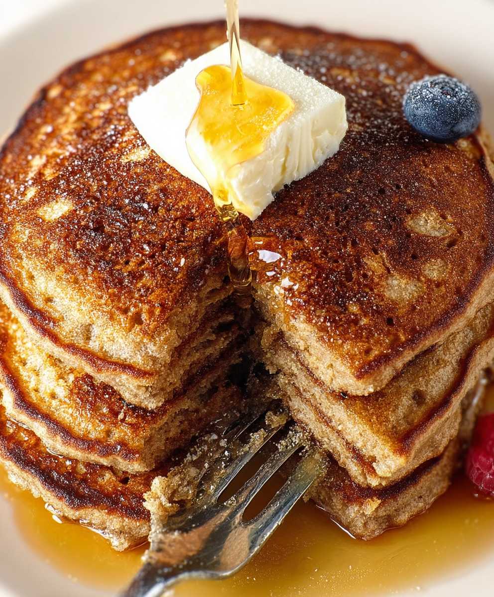 Healthy breakfast pancakes