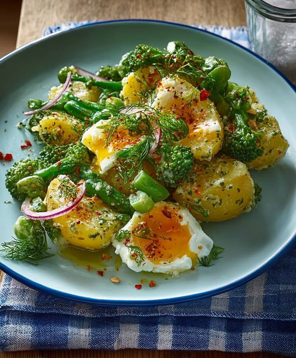 Potato green salad