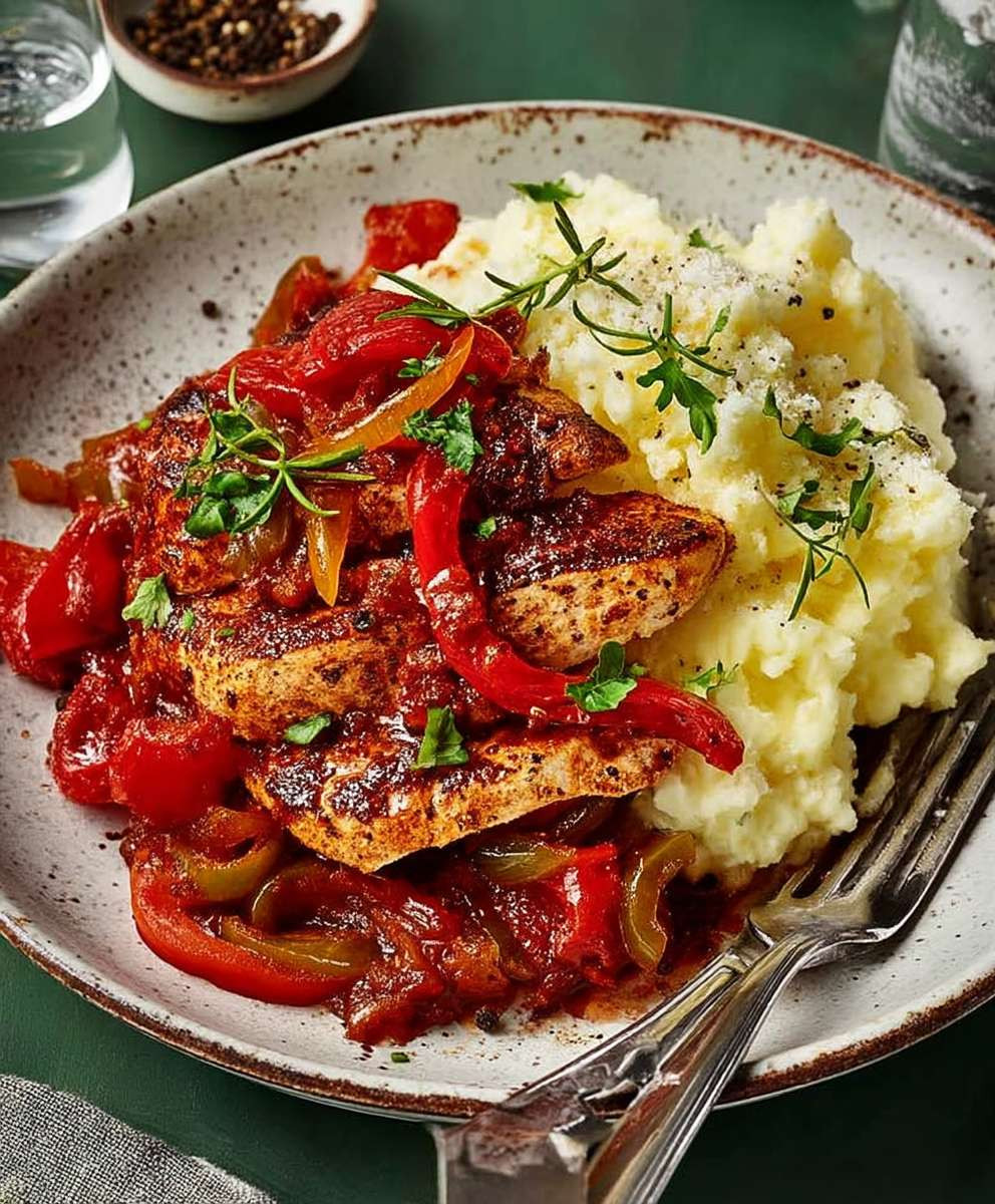 Turkey steaks parmesan mash