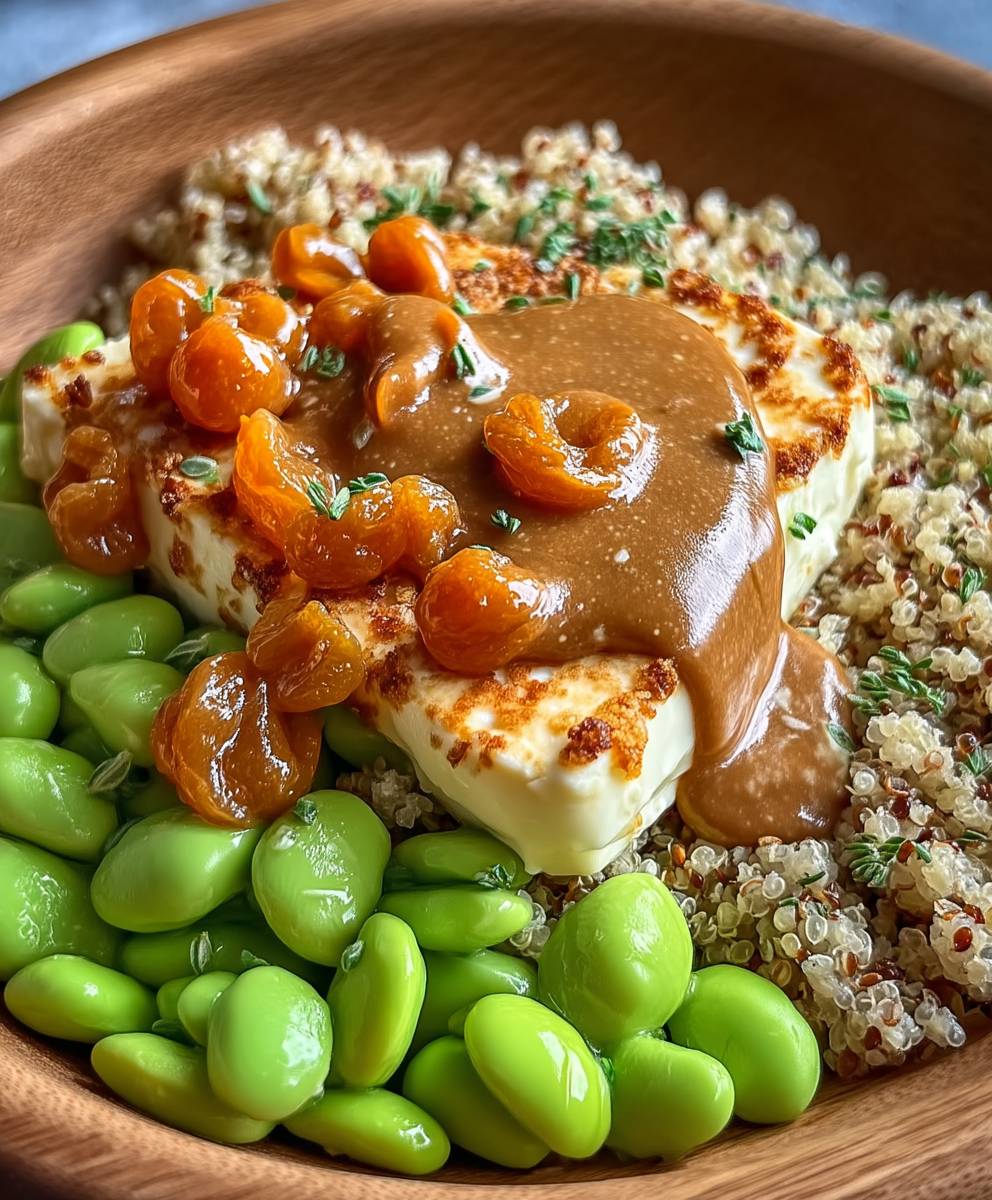 Halloumi with Apricots and Honey