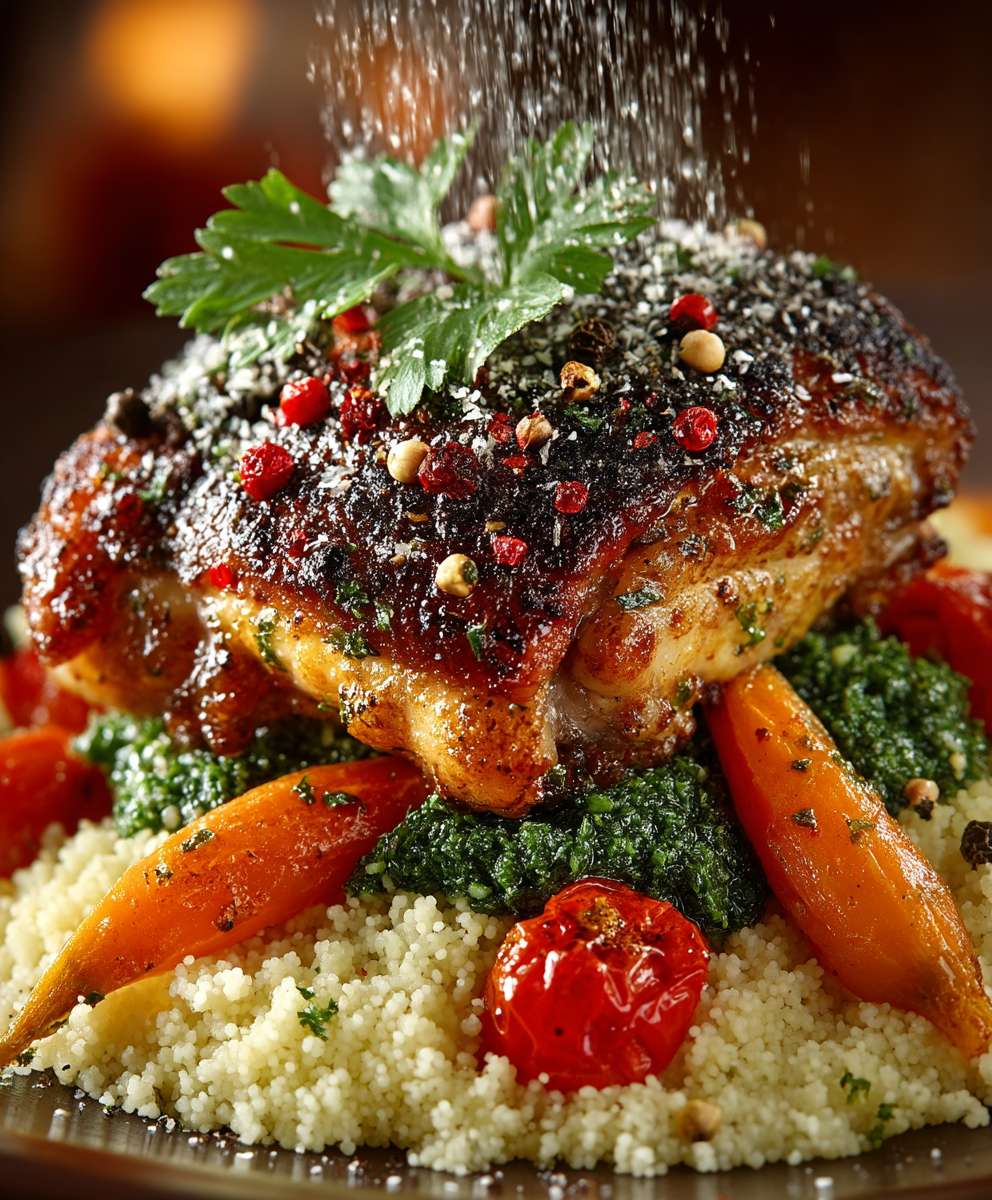 Chicken Thighs Couscous Carrots
