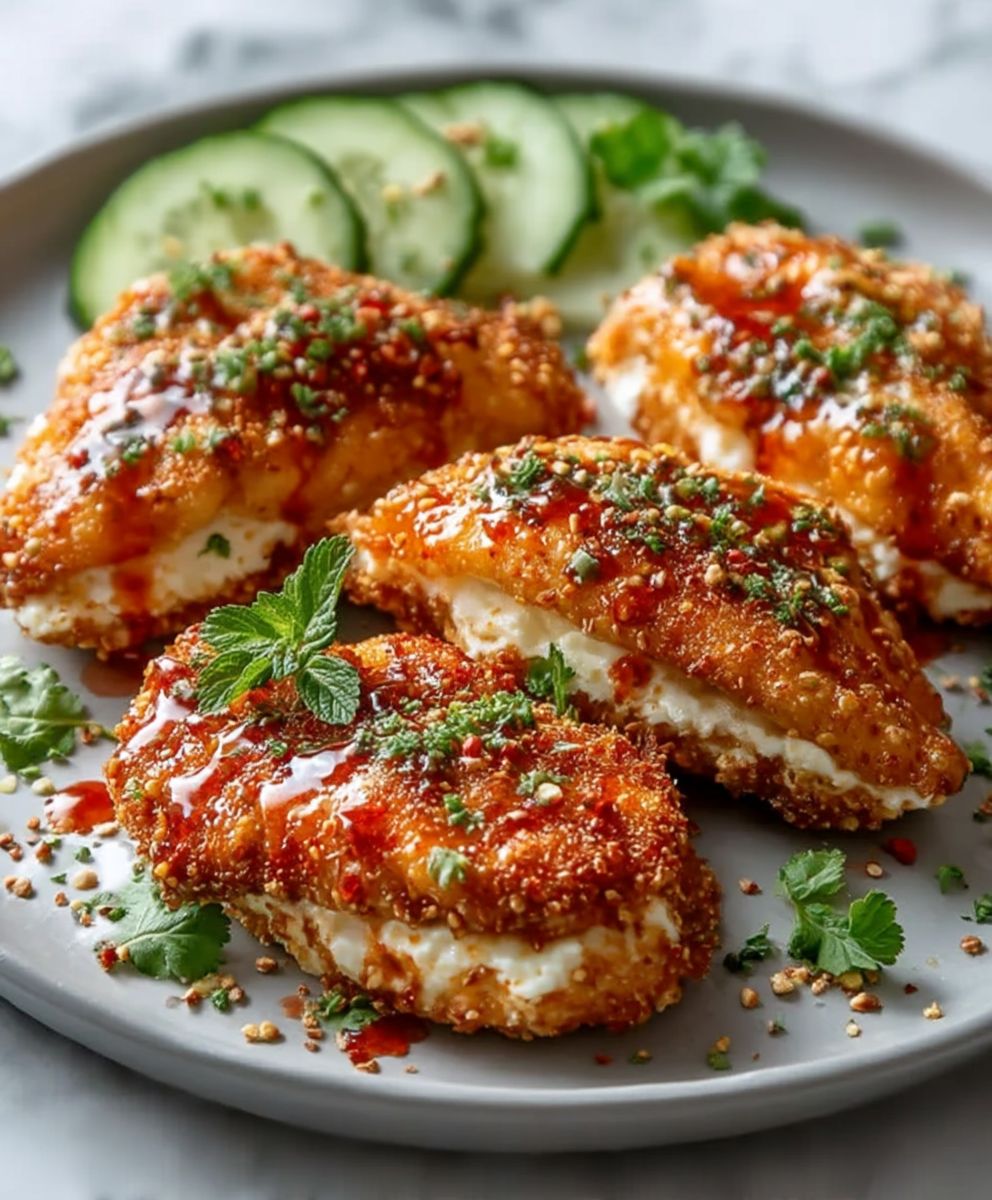 Fried Strawberry Cheesecake