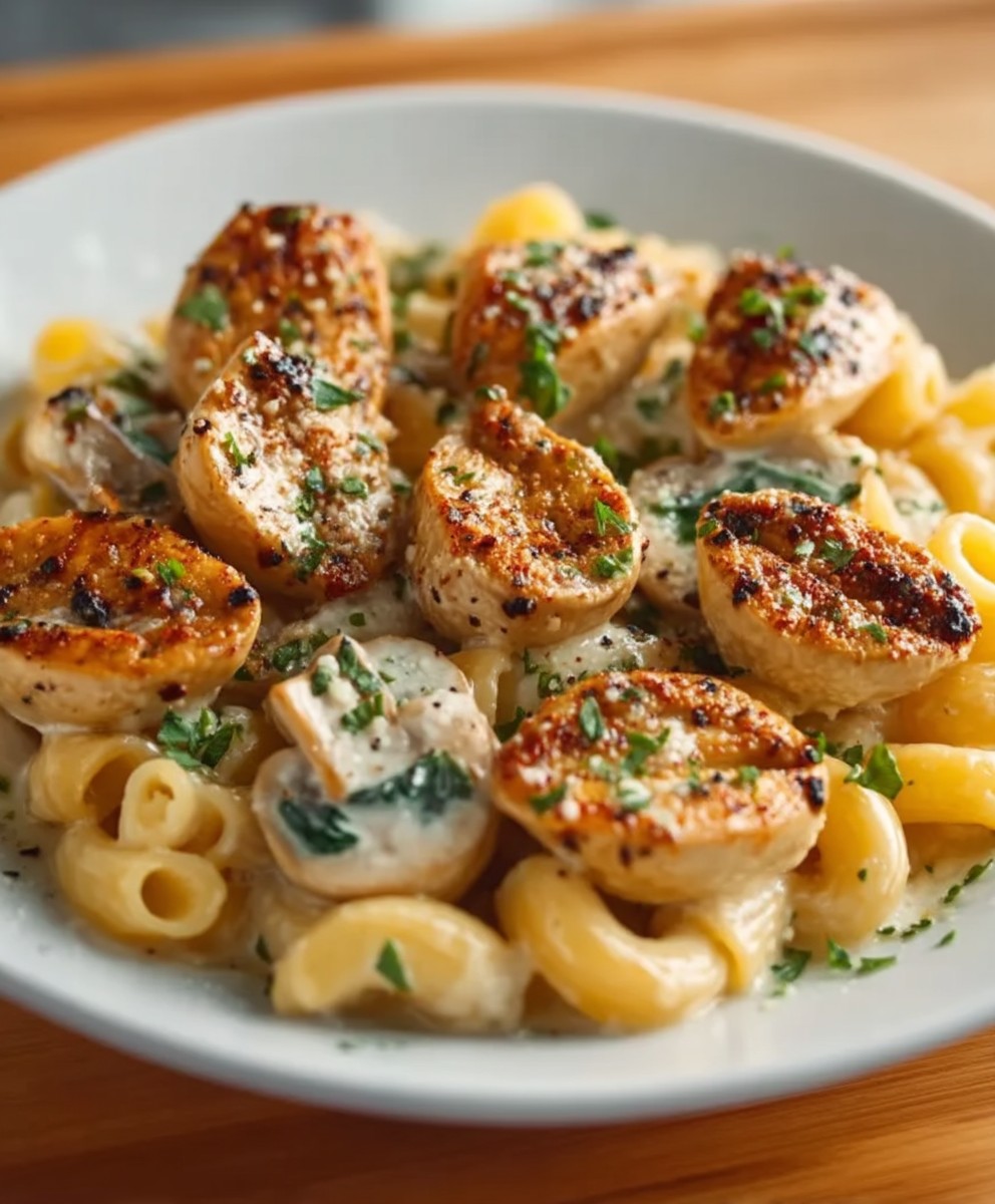 Creamy Garlic Mushrooms