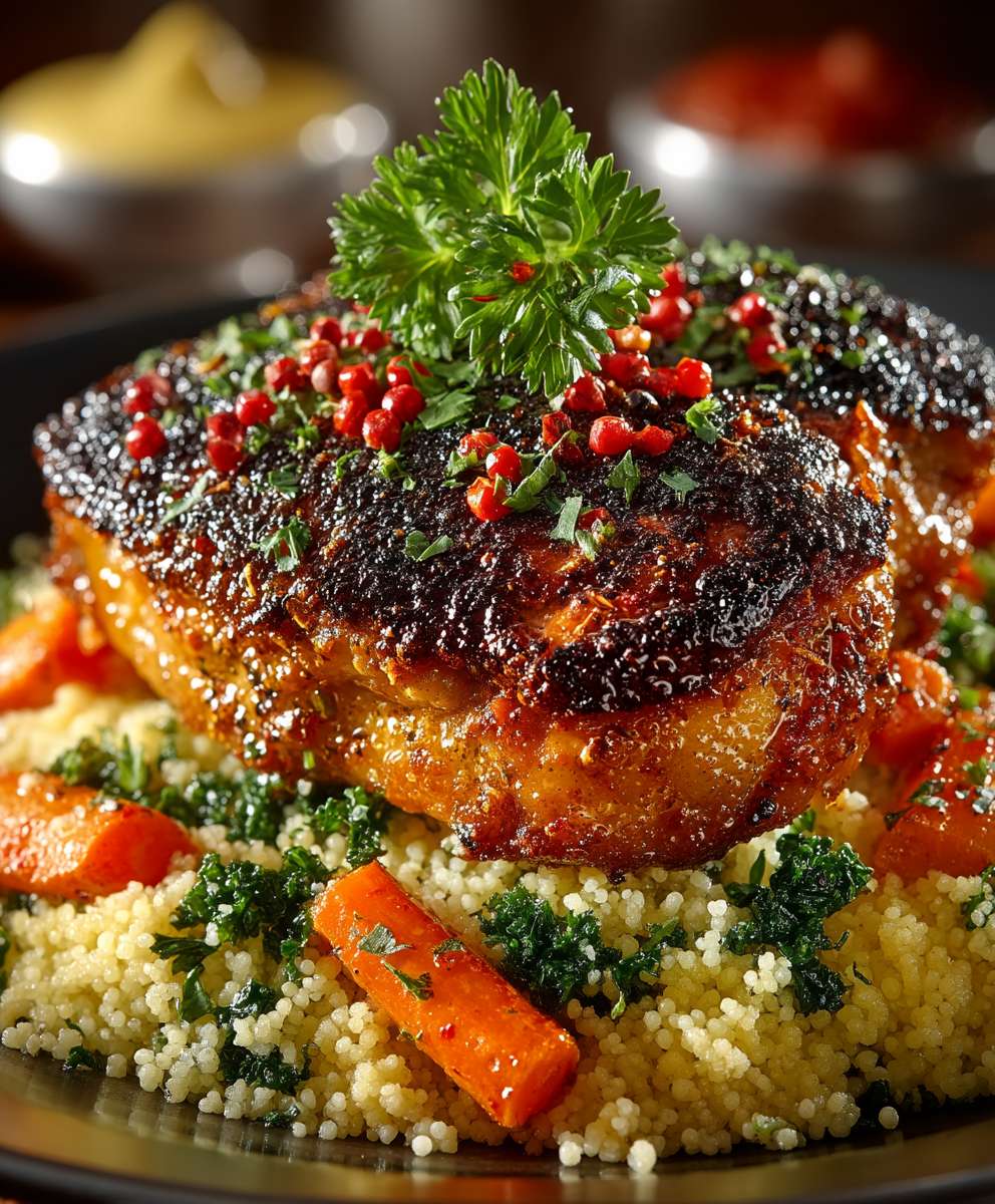 Chicken Thighs Couscous Carrots