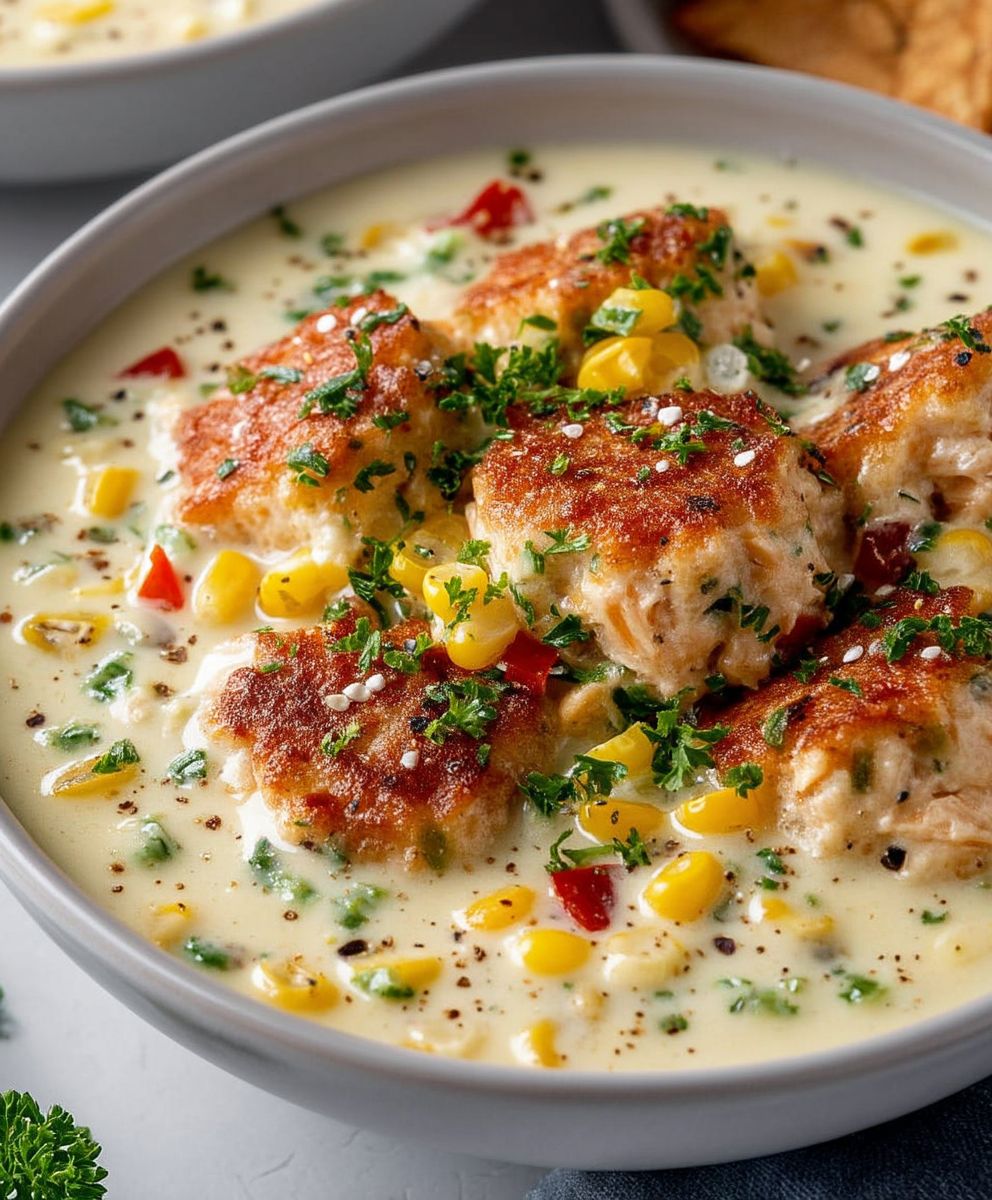 Salmon balls avocado sauce