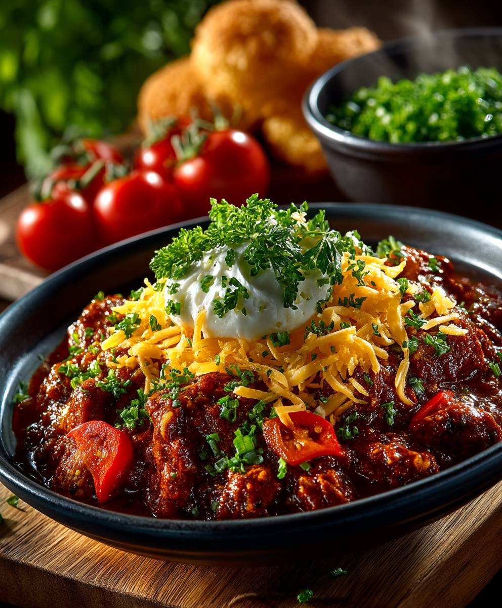 Cheesy Enchilada Chili