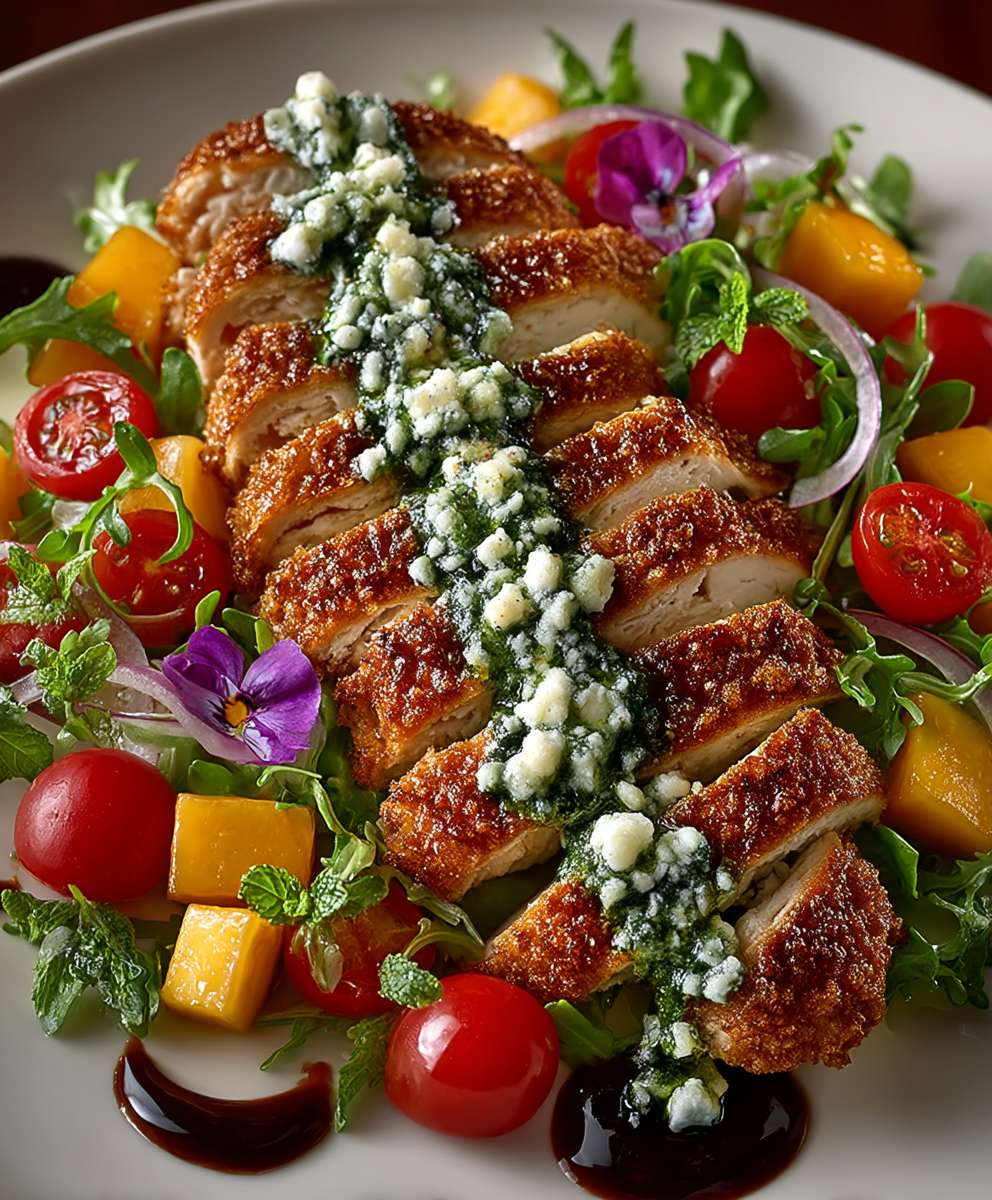 Peach Basil Chicken Salad