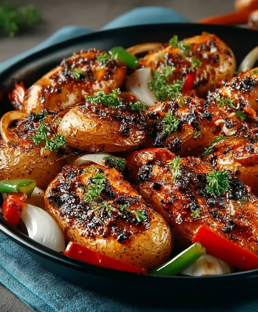 Garlic Butter Parmesan Potatoes