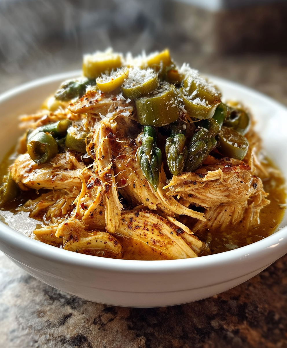 Chicken Alfredo with Asparagus