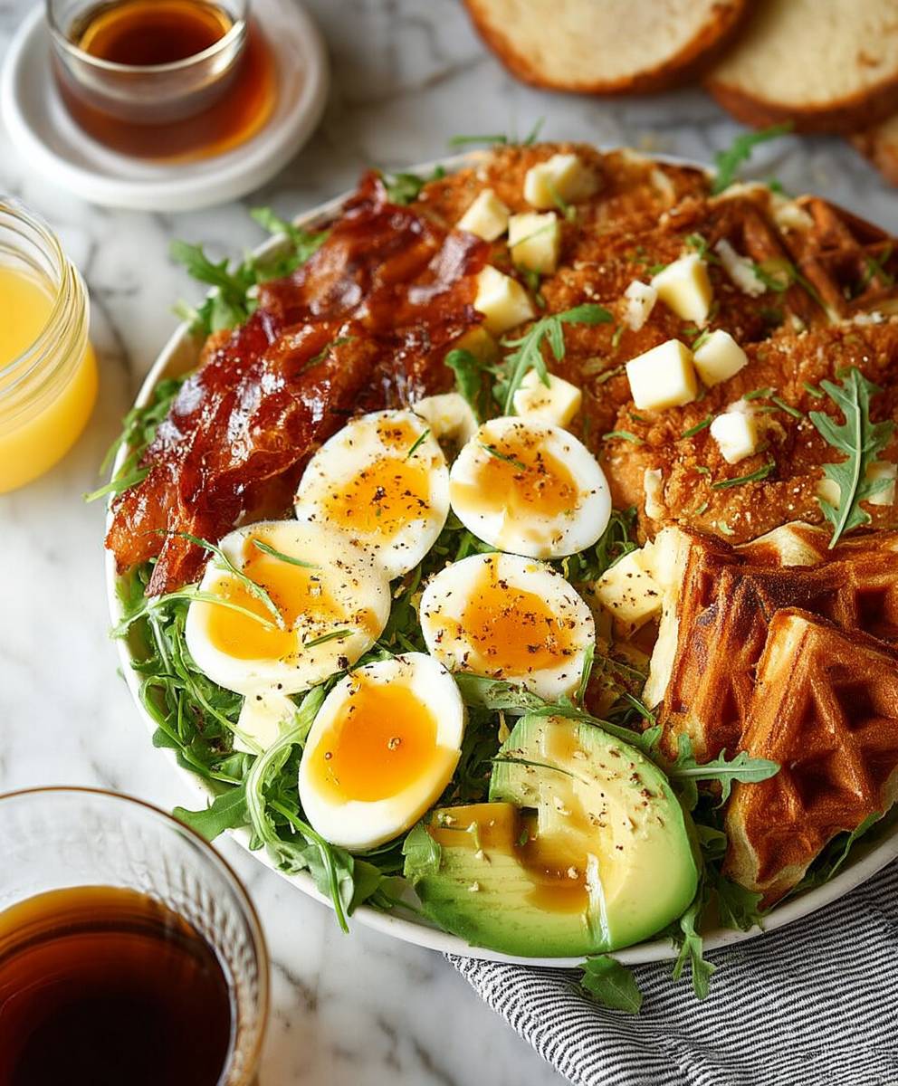 Honey Fried Chicken Waffles