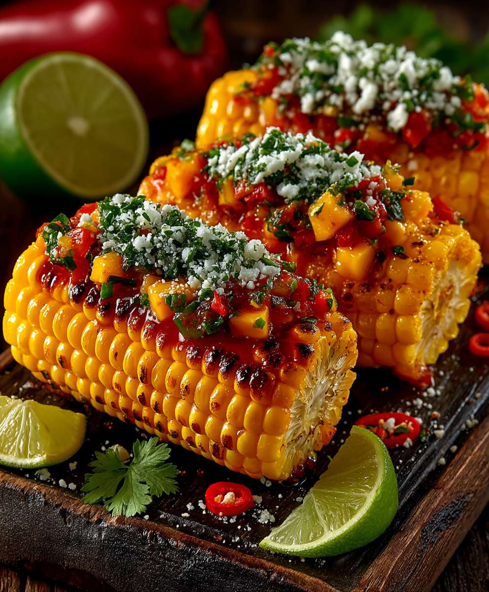 Grilled Corn Mango Salsa