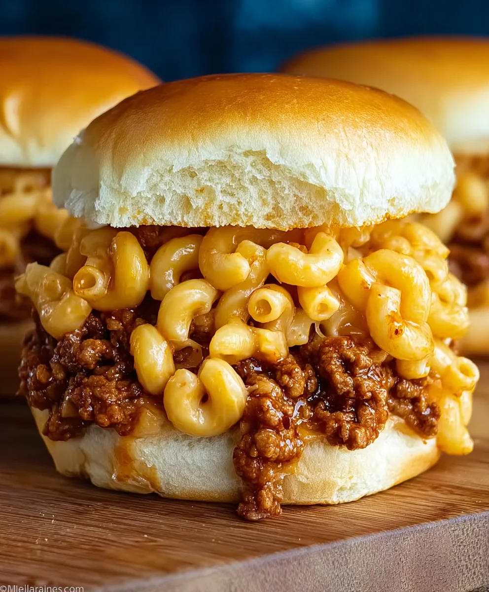 Delicious Mac Cheese Sloppy Joes: Hearty Beef Sandwich