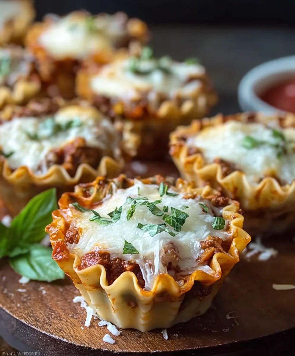Bite-Sized Lasagna Cups: Quick, Easy & Flavorful Recipe!