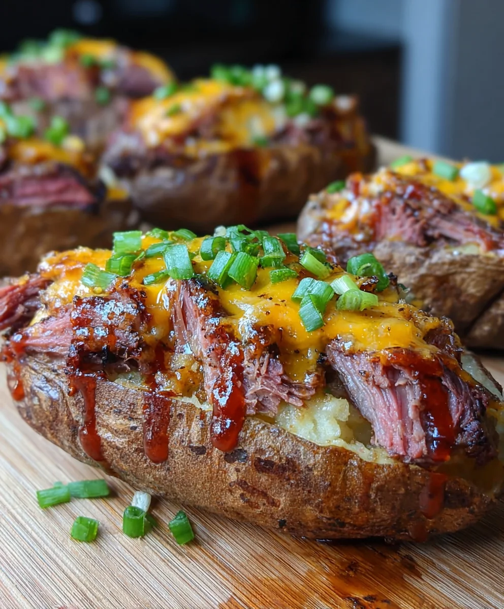 Ultimate Brisket Loaded Twice Baked Potatoes: Flavor Bomb!