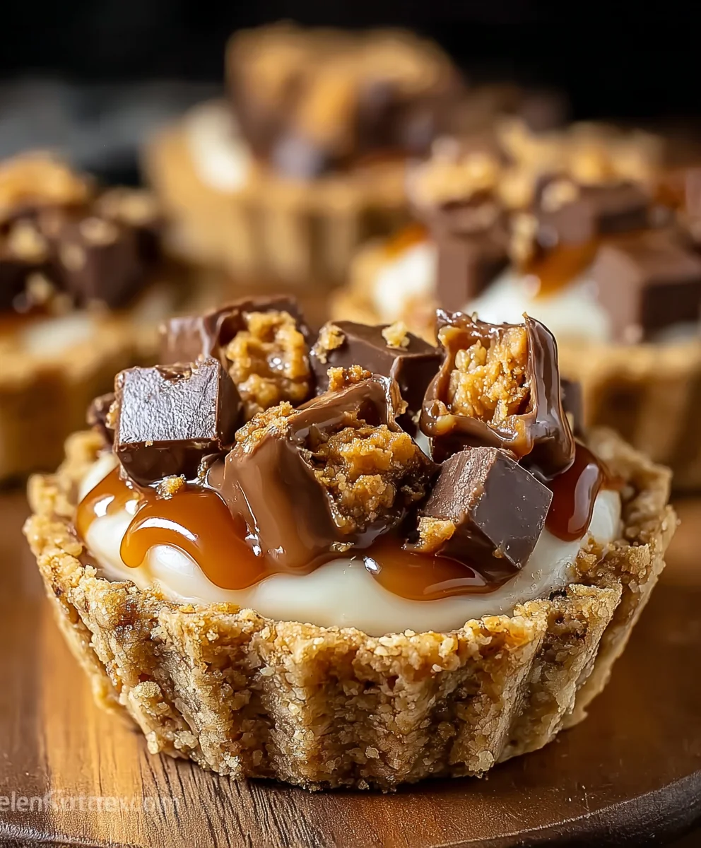 Butterfinger Caramel Crunch Mini Pies – Easy & Sweet Treat!