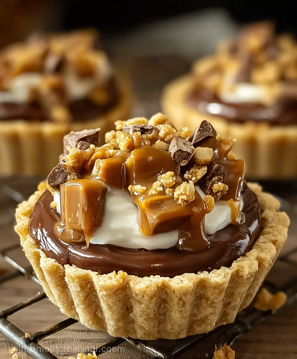 Butterfinger Caramel Crunch Mini Pies – Easy & Sweet Treat!