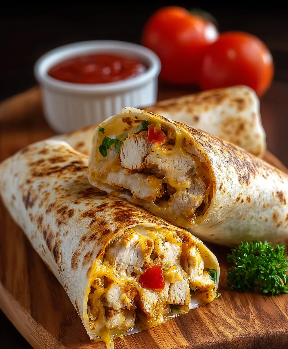 Easy Cheesy Garlic Chicken Wraps: The Ultimate Recipe