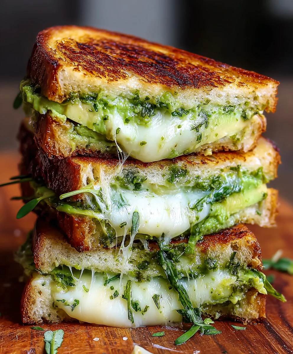 Ultimate Creamy Avocado Grilled Cheese - So Gooey!