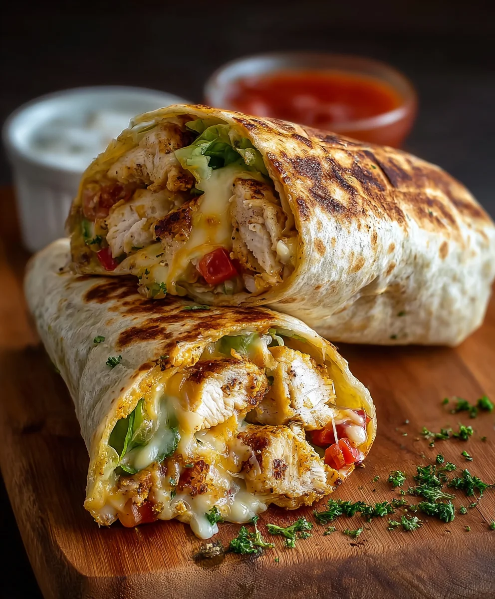 Easy Cheesy Garlic Chicken Wraps: Your New Favorite Meal
