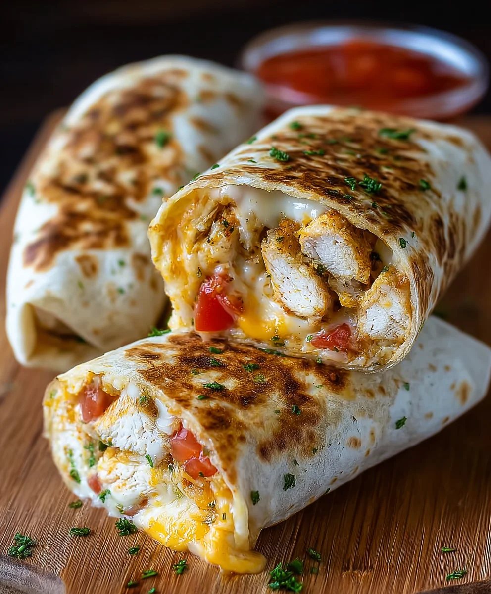 Easy Cheesy Garlic Chicken Wraps: Your New Favorite Meal