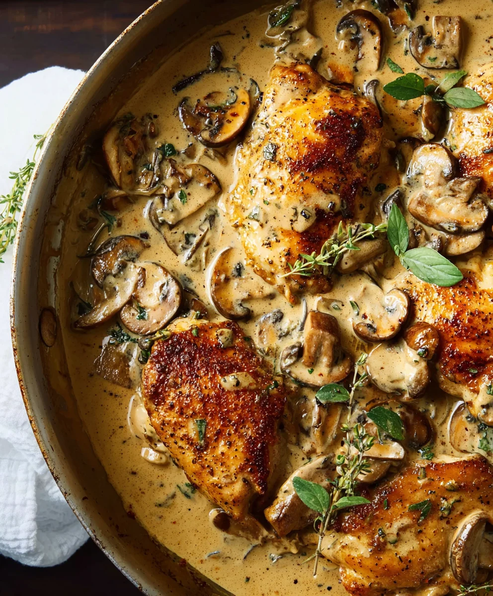 Delicious Creamy Mushroom Chicken Recipe for Dinner