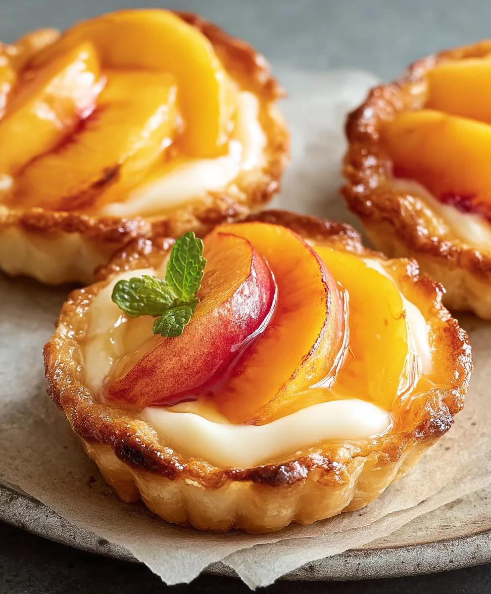 Mini Peach Cream Cheese Tarts: Sweet & Tangy Delight