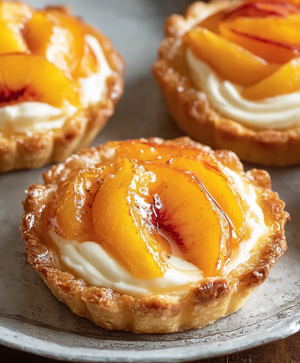 Mini Peach Cream Cheese Tarts: Sweet & Tangy Delight