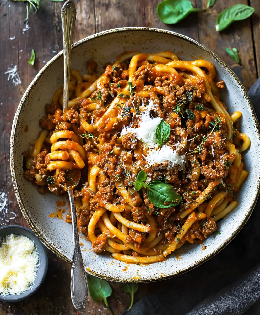 Hearty Pumpkin Beef Bolognese - Perfect Fall Dinner