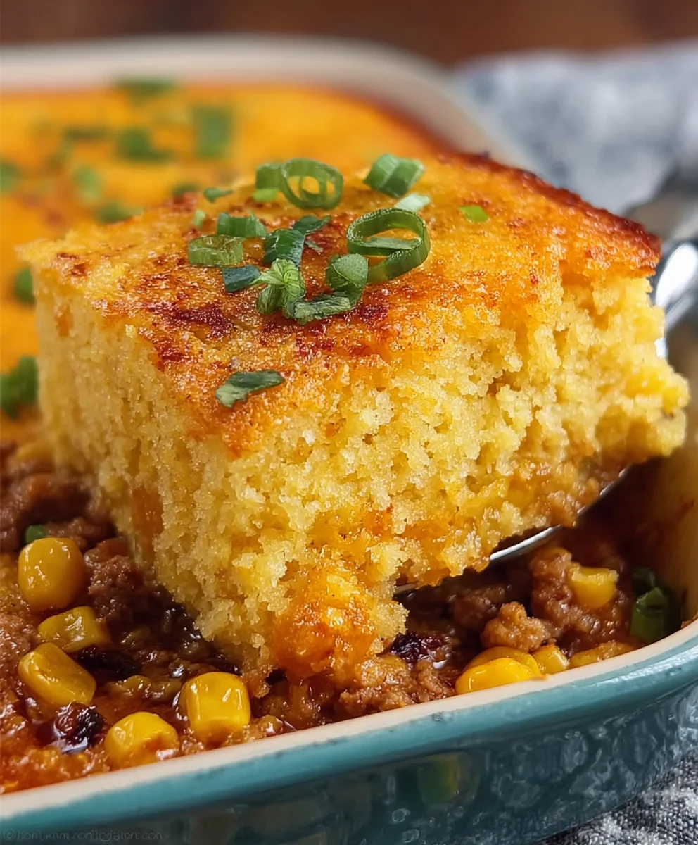 Cowboy Cornbread Casserole: Hearty Beef & Cheesy Delight