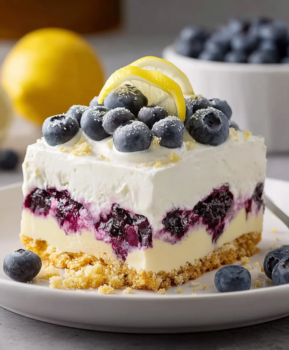 Delightful Lemon Blueberry Dessert: Easy, Zesty & Delicious!