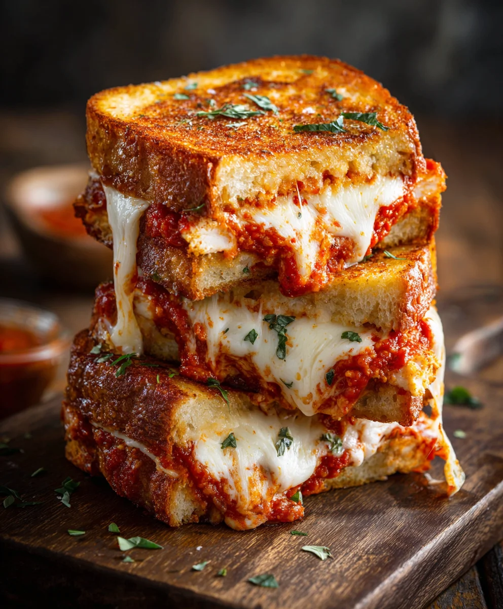 Quick & Easy Lazy Chicken Parmesan Grilled Cheese Recipe