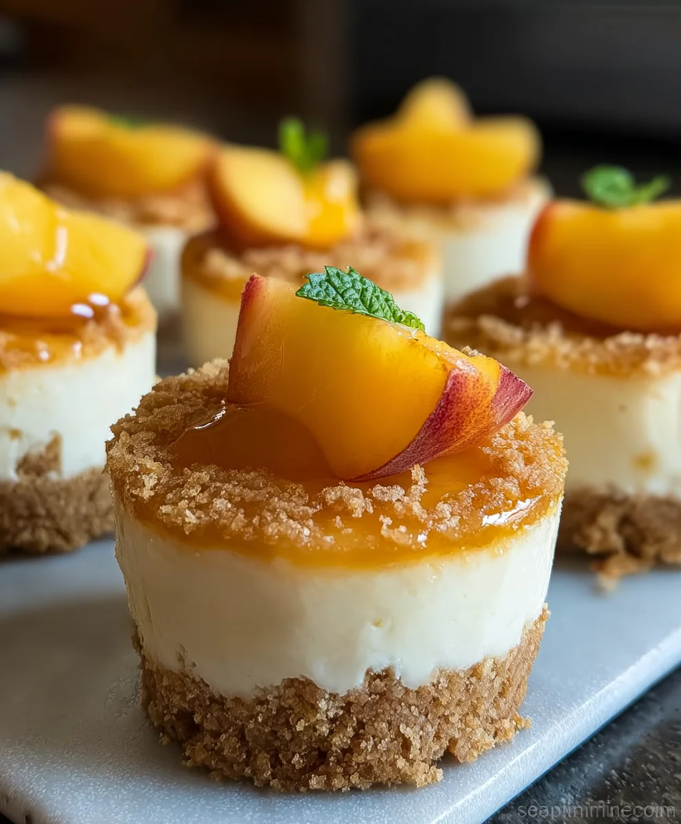 Peachy Cheesecake Bites: Easy No-Bake Dessert Recipe