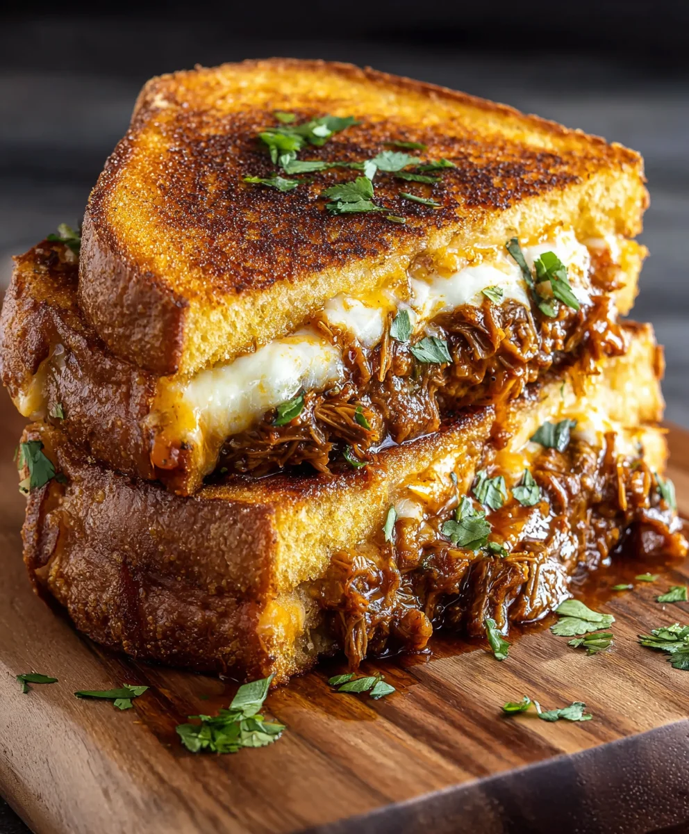Epic Birria Grilled Cheese: Juicy Beef & Crispy Perfection