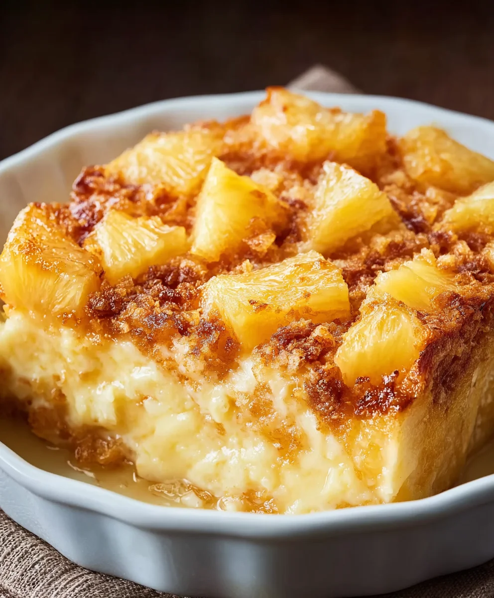 Sweet & Savory Pineapple Cheese Casserole Bake: Crowd-Pleaser!