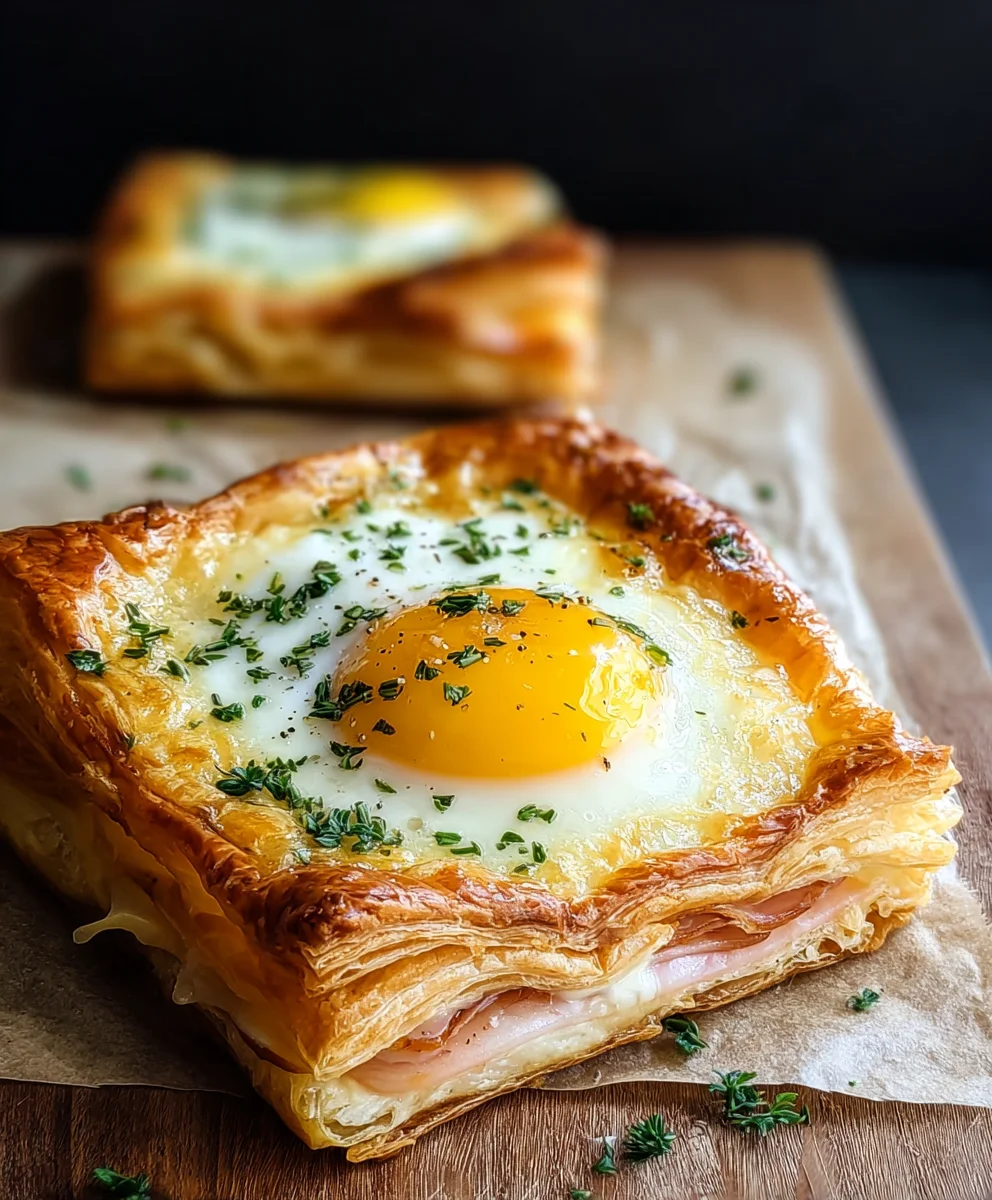 Gourmet Puff Pastry Croque Madame - Quick & Easy Recipe