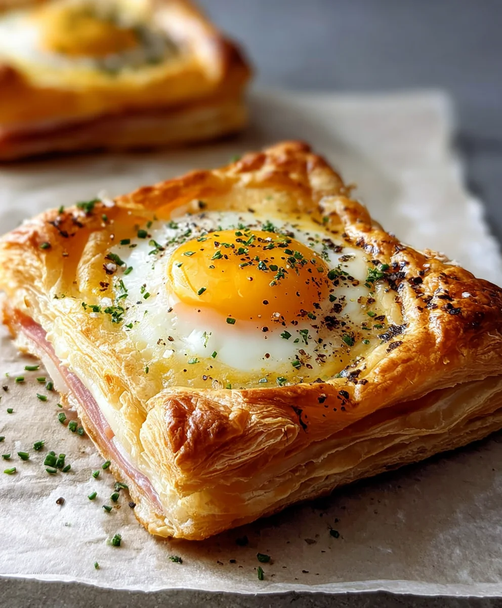 Gourmet Puff Pastry Croque Madame - Quick & Easy Recipe